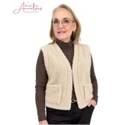Enjoy Gilet teddy kort 521- Zand Enjoy Gilet teddy kort 521- Zand